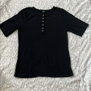 Torrid Black Fitted Polo T-Shirt
